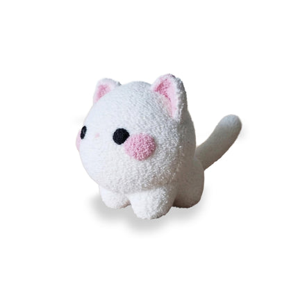 Cute 3D Printed Buff Cat Keychain