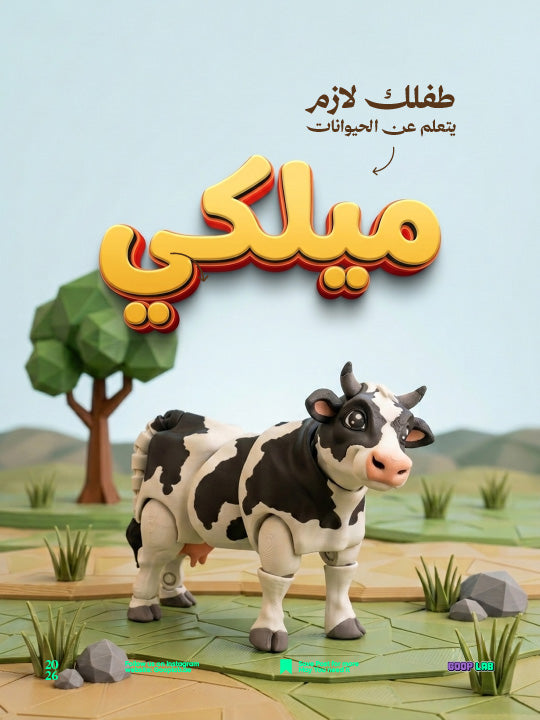 لعبة البقرة ميلكي القابلة للتركيب للأطفال