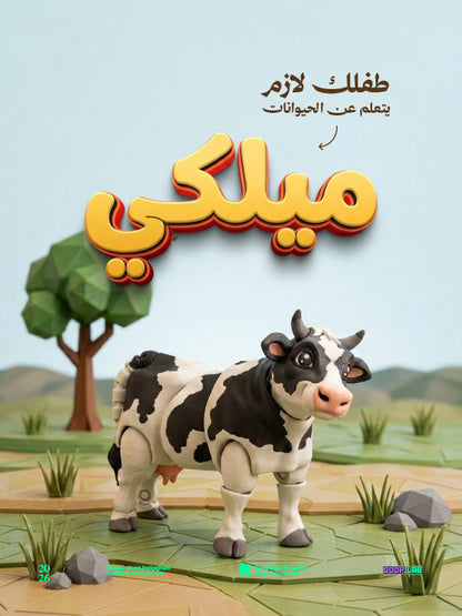 لعبة البقرة ميلكي القابلة للتركيب للأطفال