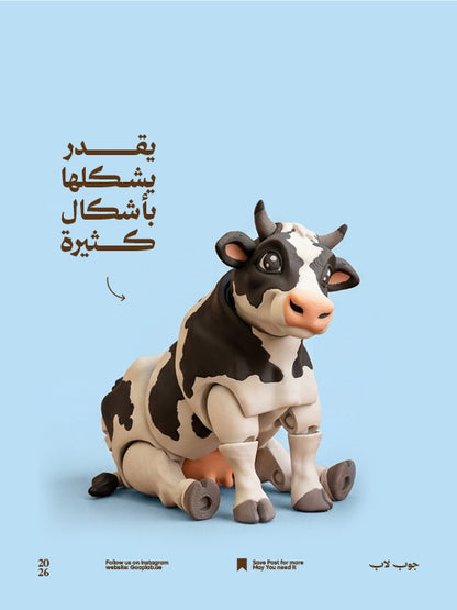 لعبة البقرة ميلكي القابلة للتركيب للأطفال