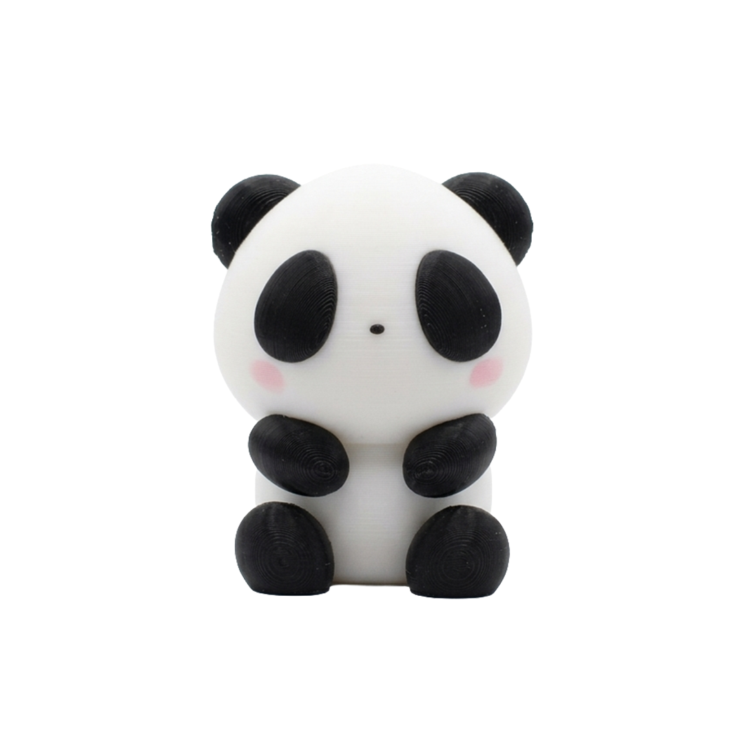 Cute 3D Printed Panda Keychain
